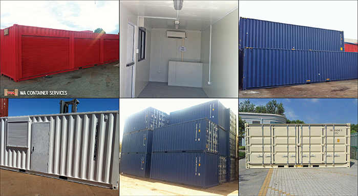 Sea containers hire for storage Perth.