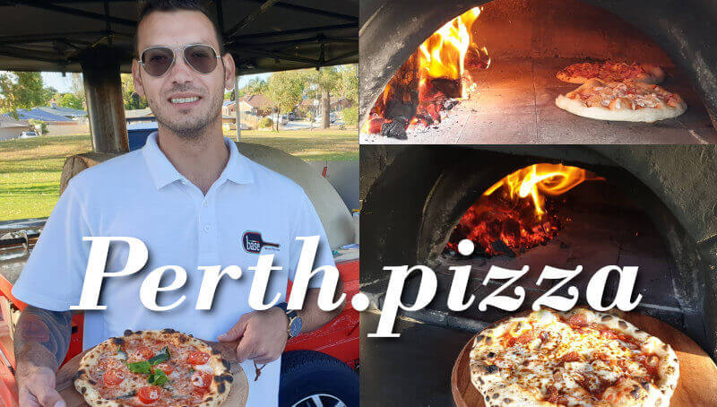Wood fired mobile pizza catering Perth.